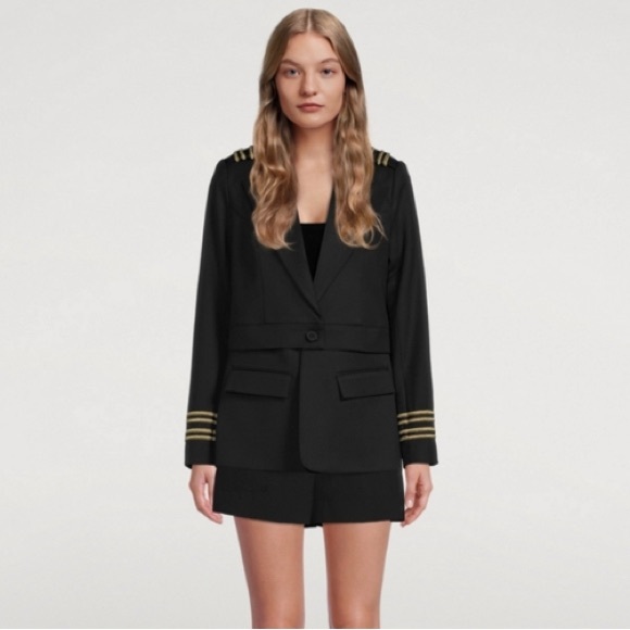 SMYTHE convertible black and khaki blazer size 12 - Picture 13 of 13